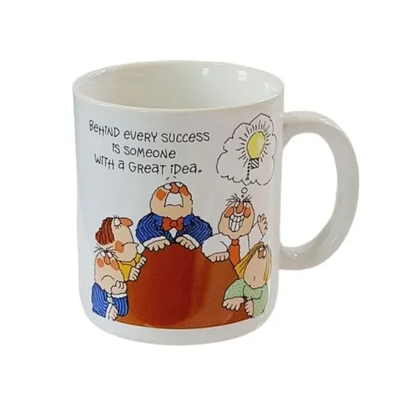 Hallmark "Behind Every Great Idea Is Someone saying, It Won't Work!" Coffee Mug - Picture 2 of 5